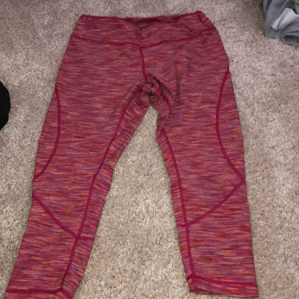 red zella leggings